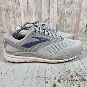 Brooks Addiction 14 Womens Running Shoes Grey Blue Low Top Sneakers